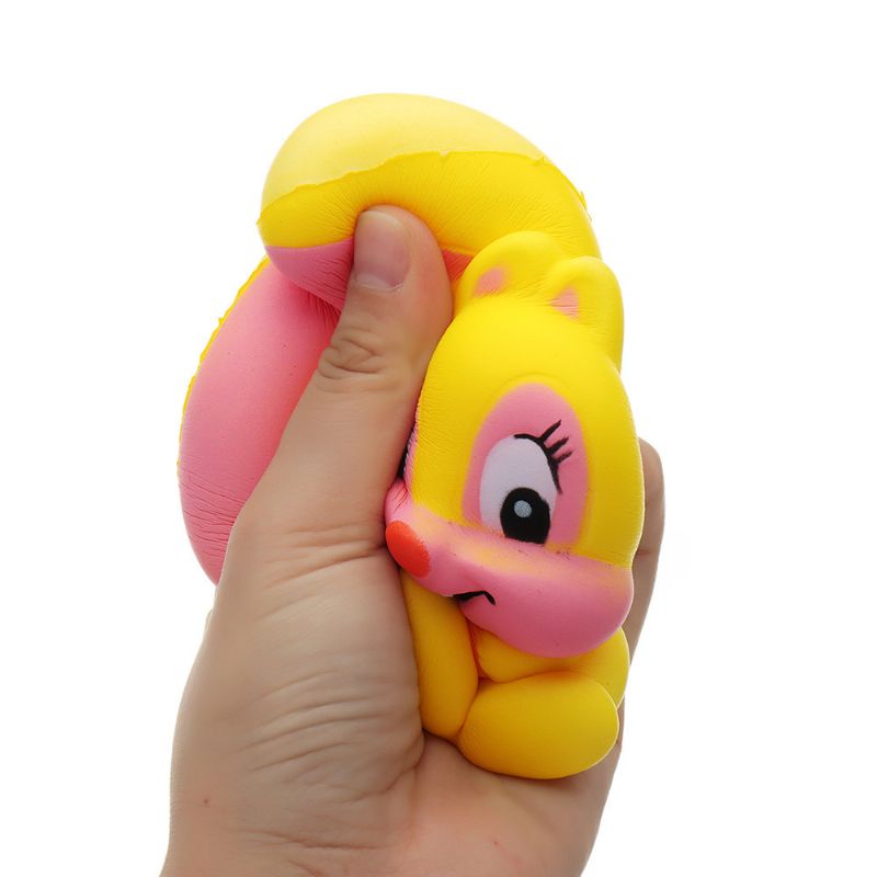 Ekorn Squishy Kawaii Animal Slow Rising Toy Cartoon Doll Gift Collection