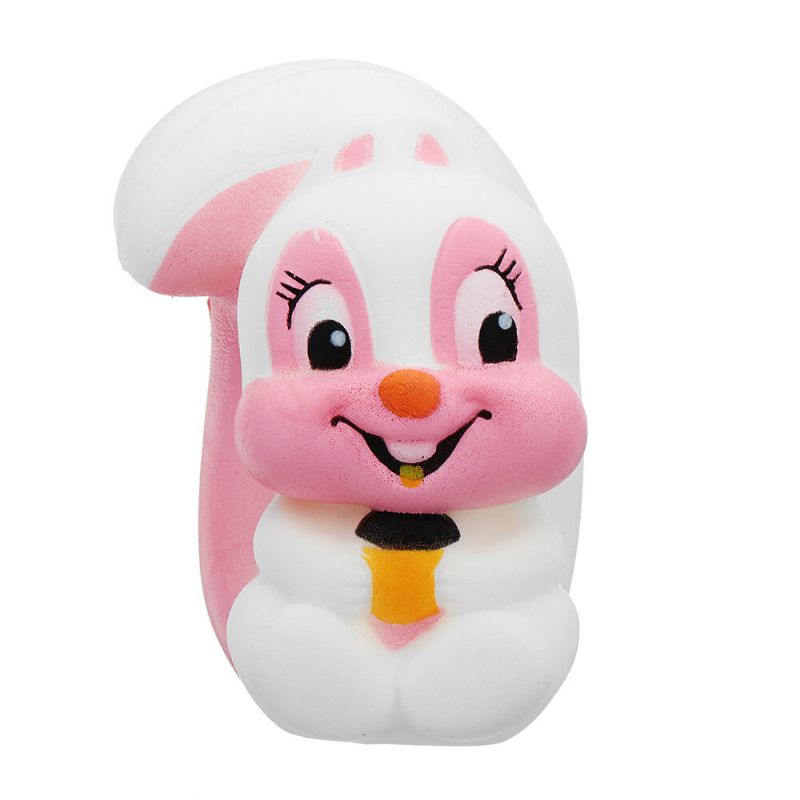 Ekorn Squishy Kawaii Animal Slow Rising Toy Cartoon Doll Gift Collection