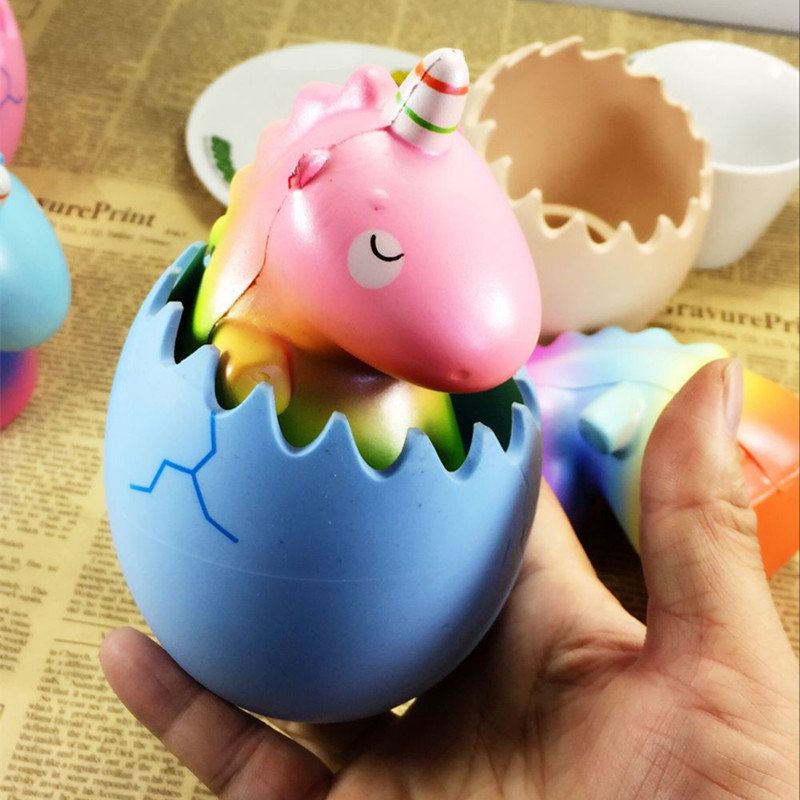 Eric Squishy Unicorn Dragon Kjæledyr Dinosaur Egg Slow Rising Med Emballasje Collection Gift Toy