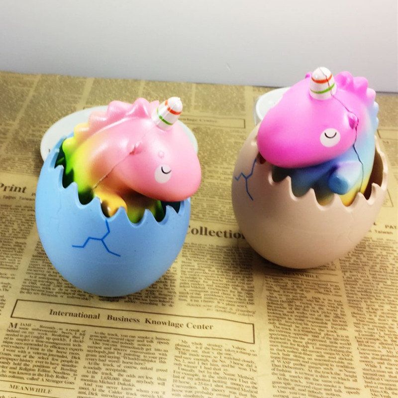 Eric Squishy Unicorn Dragon Kjæledyr Dinosaur Egg Slow Rising Med Emballasje Collection Gift Toy