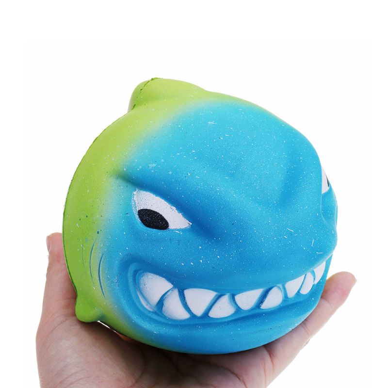 Fierce Shark Squishy Sakte Stigende Leketøy Gavesamling Med Innpakning