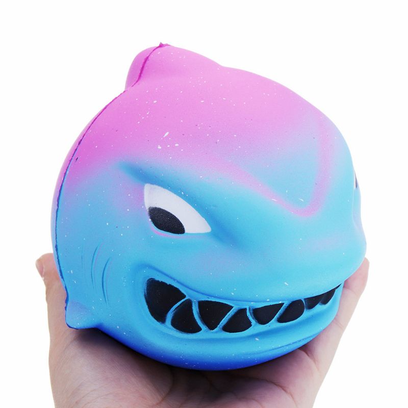 Fierce Shark Squishy Sakte Stigende Leketøy Gavesamling Med Innpakning