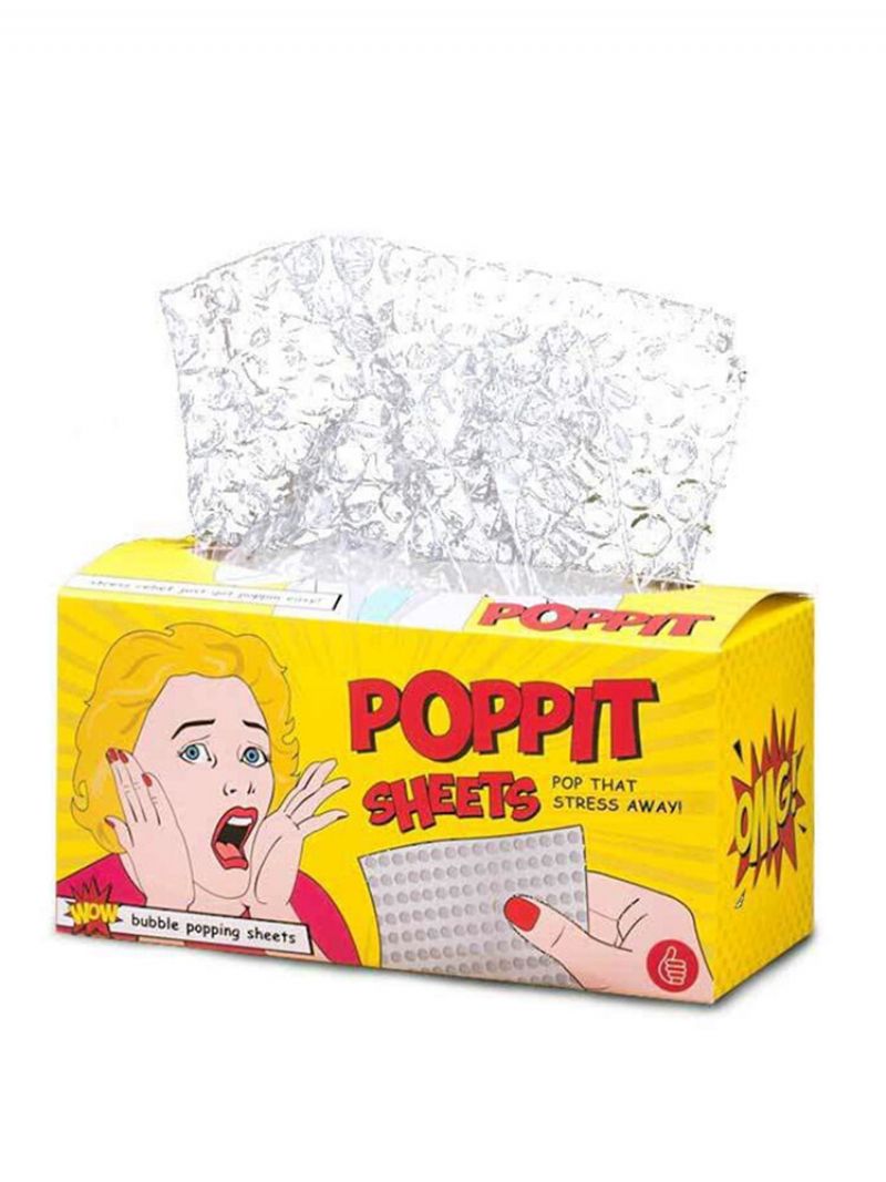 Fingerklem Kontorleke Barn Voksne Boblefilm Popping Sheets Stress Reliever Fingertuppleker