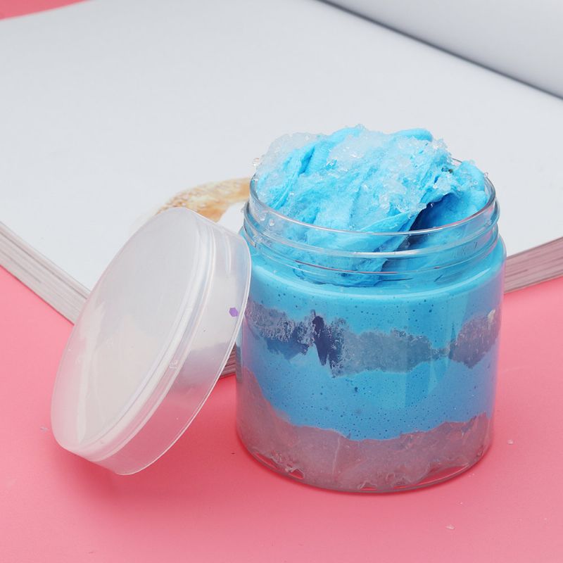 Fluffy Plasticine Clay Snowflake Slime Diy Gift Toy Stress Reliever