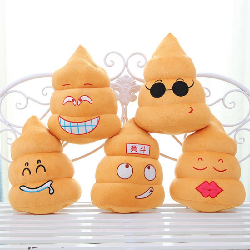 Funny Poo Shape Putepute Dukker Sengesofa Stol Bomullspute