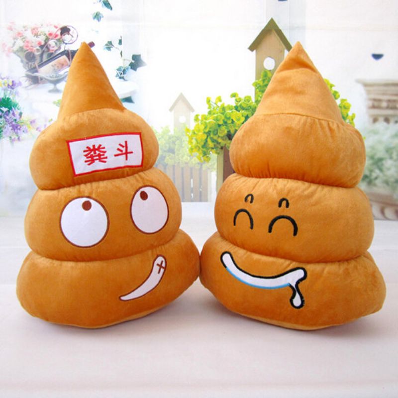 Funny Poo Shape Putepute Dukker Sengesofa Stol Bomullspute