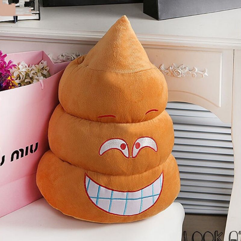 Funny Poo Shape Putepute Dukker Sengesofa Stol Bomullspute