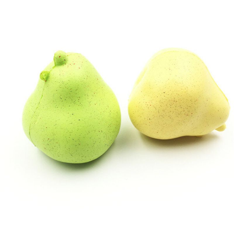 Giggle Bread Squishy Pear 8.5 cm Sakte Stigende Originalemballasje Frukt Collection Gavedekor