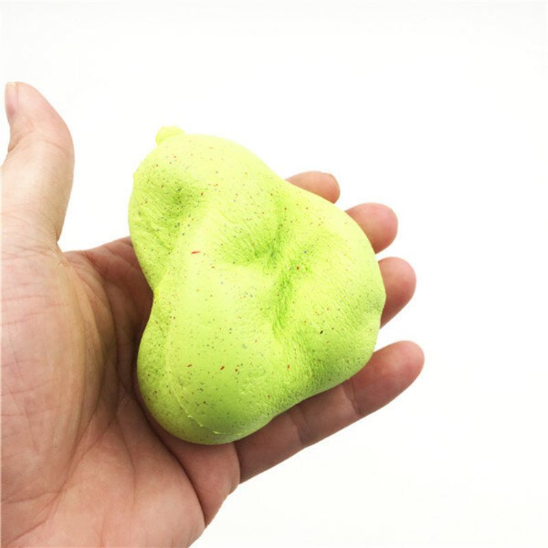 Giggle Bread Squishy Pear 8.5 cm Sakte Stigende Originalemballasje Frukt Collection Gavedekor