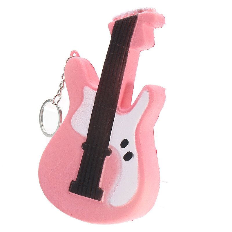 Gitar Squishy Slow Rising Toy Tag Soft Cute Collection Gift Decor Toy