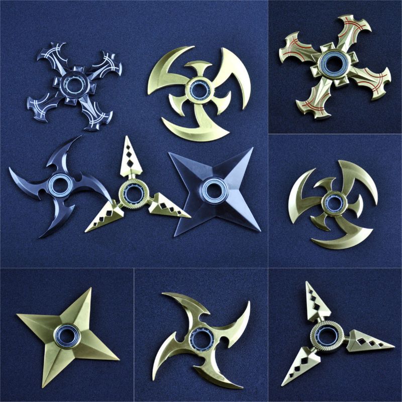 Gull Hand Spinner Barn Voksen Finger Spiral Bearing Fidget Edc Strømpe Desk Leke