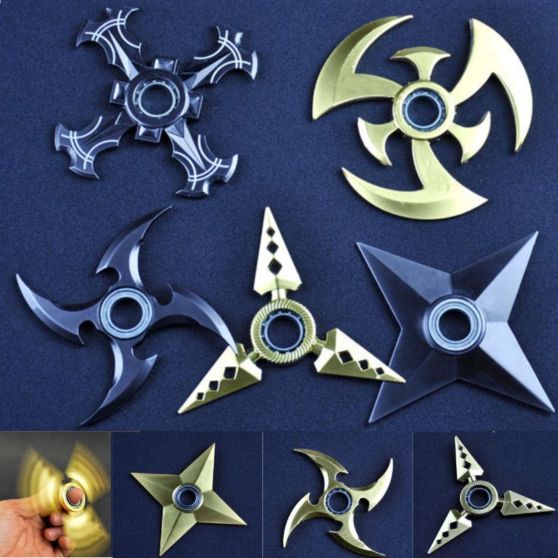 Gull Hand Spinner Barn Voksen Finger Spiral Bearing Fidget Edc Strømpe Desk Leke