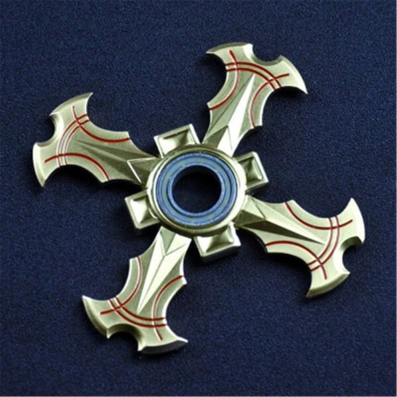 Gull Hand Spinner Barn Voksen Finger Spiral Bearing Fidget Edc Strømpe Desk Leke