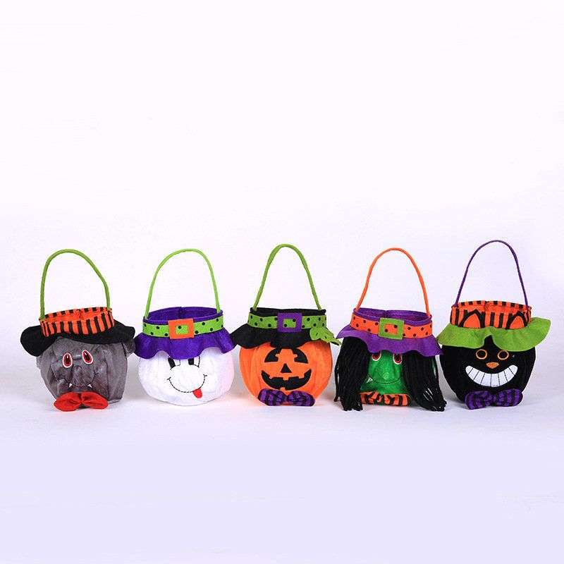 Halloween Barnegodteri Veske Witch Pumpkin Drawstring Party Dress Up Rekvisitter