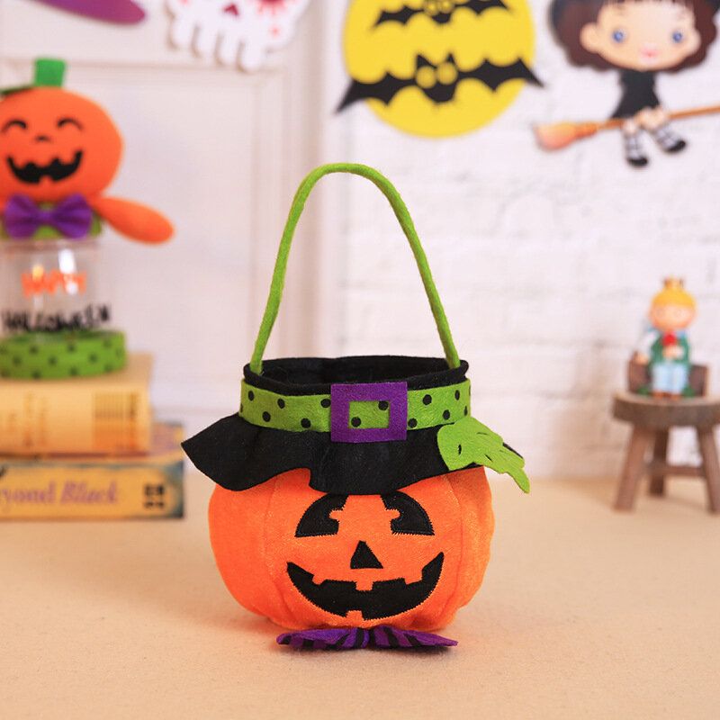 Halloween Barnegodteri Veske Witch Pumpkin Drawstring Party Dress Up Rekvisitter