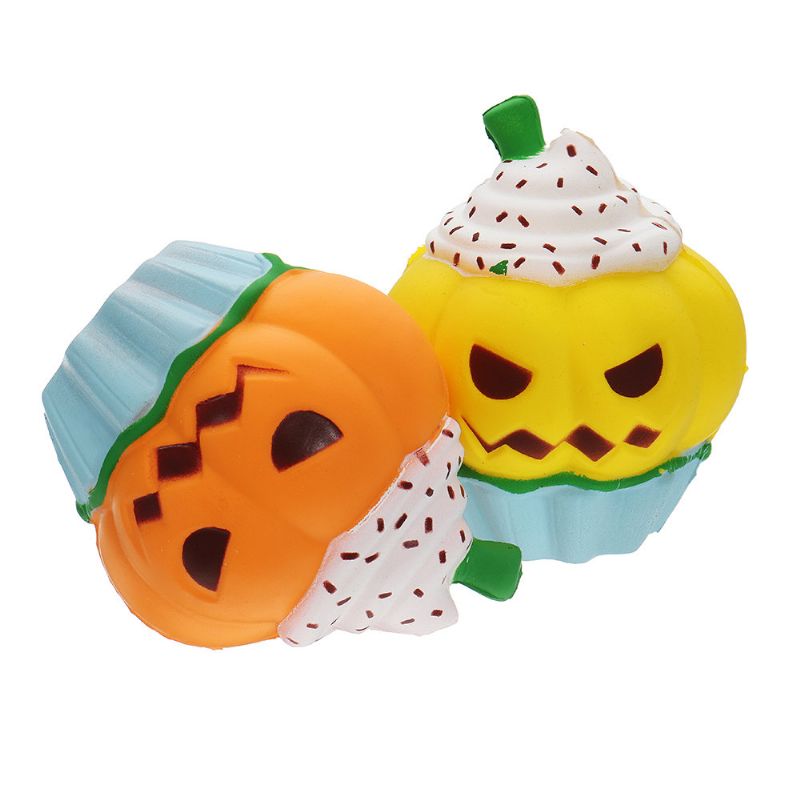 Halloween Gresskar Iskrem Squishy Sakte Stigende Myk Leketøy Gavesamling Med Emballasje