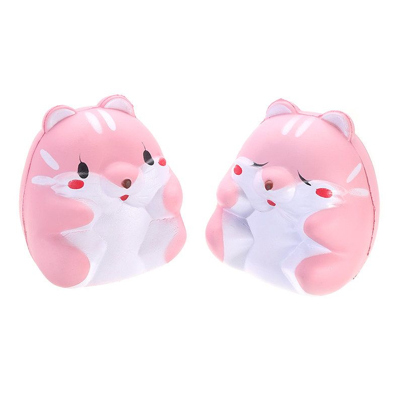 Hamster 8cm Slow Rising Squishy Tag Cute Animals Collection Gavedekorleketøy