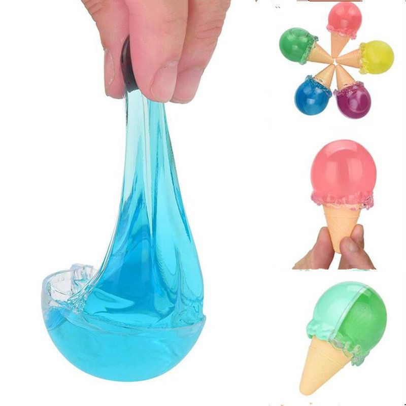 Iskrem Crystal Slime Mud Diy Toy Gift Stress Reliever