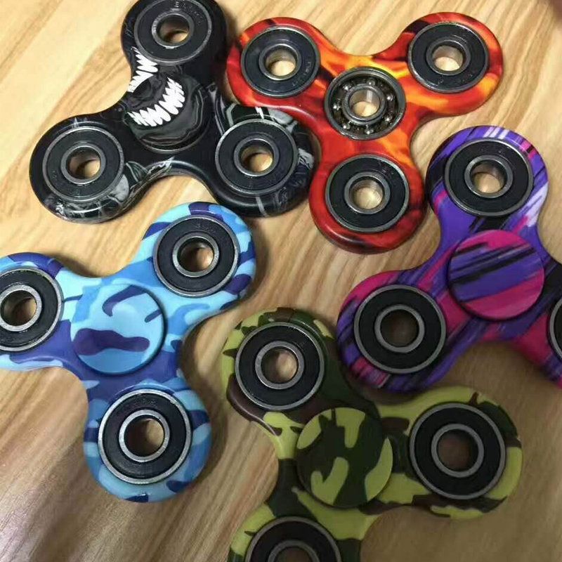 Kamuflasje Roterende Fidget Hand Spinner Adhd Autisme Fingertupper Fingre Gyro Reduser Stress