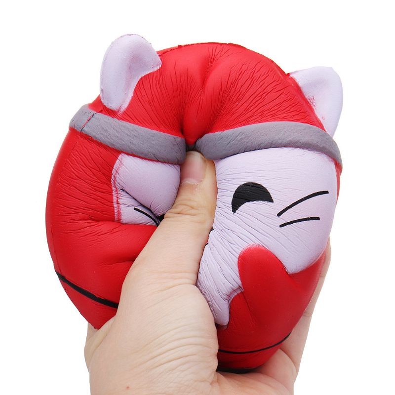 Kawaii Christmas Cat Squishy Myk Sakte Stigende Med Emballasjesamling Gaveleketøy