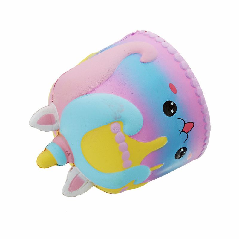 Kawaii Crown Cake Squishy Søt Soft Solw Rising Toy Tegneserie Gavesamling Med Innpakning