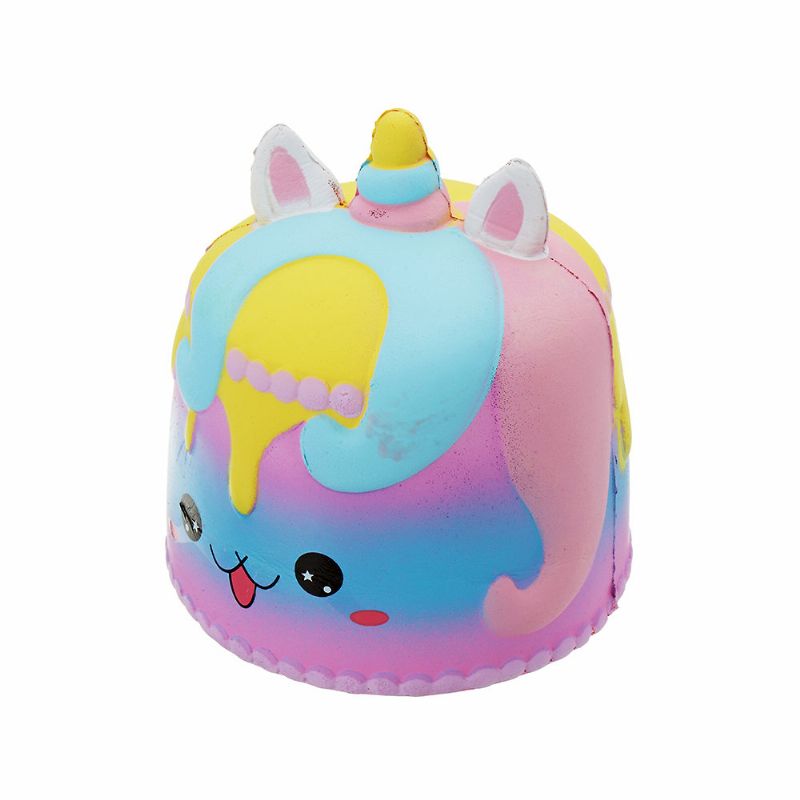 Kawaii Crown Cake Squishy Søt Soft Solw Rising Toy Tegneserie Gavesamling Med Innpakning