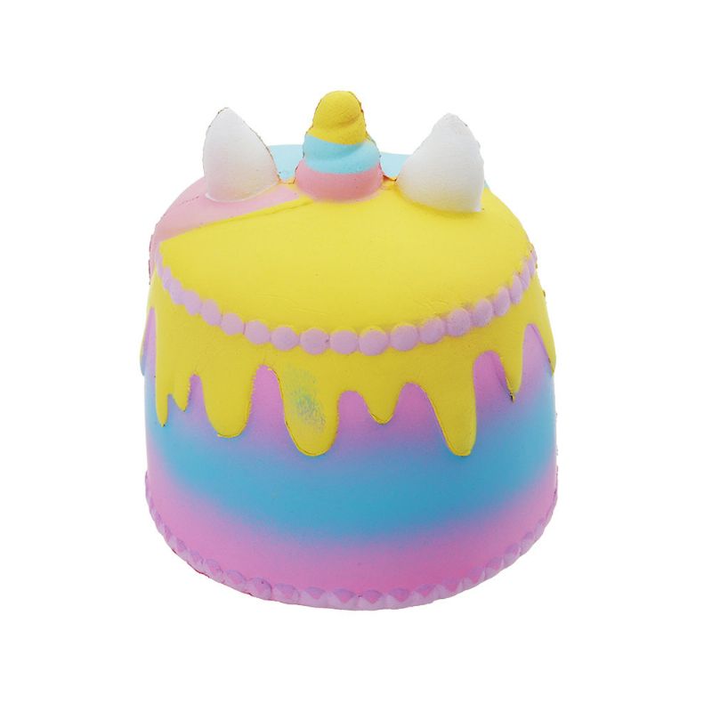 Kawaii Crown Cake Squishy Søt Soft Solw Rising Toy Tegneserie Gavesamling Med Innpakning