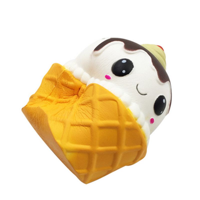 Kawaii Emoji Ice Cream Cup Squishy Slow Rising Leke Søt Dukke