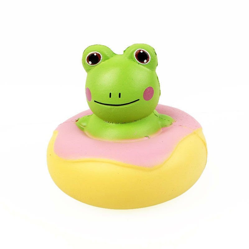 Kawaii Frog Duck Squishy Slow Rising Med Emballasje Collection Gave Myk Leketøy