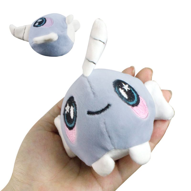 Kawaii Narwhals Toy Plysj Utstoppet Klembar Leke