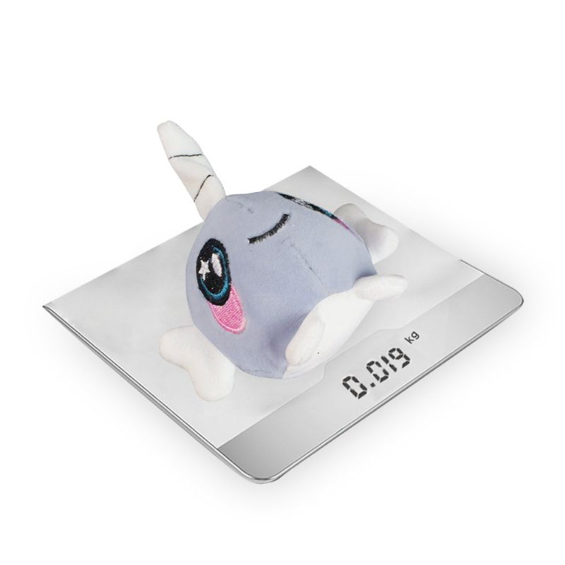 Kawaii Narwhals Toy Plysj Utstoppet Klembar Leke