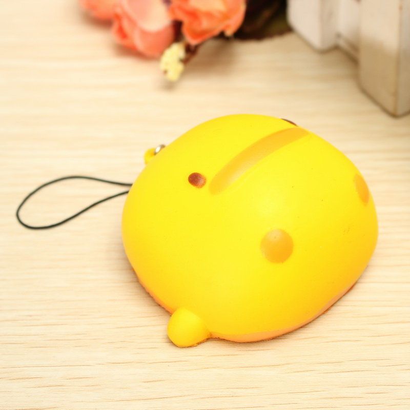 Kawaii Squishy Yellow Duck Myk Søt Telefonveske Strap Leketøy Gave