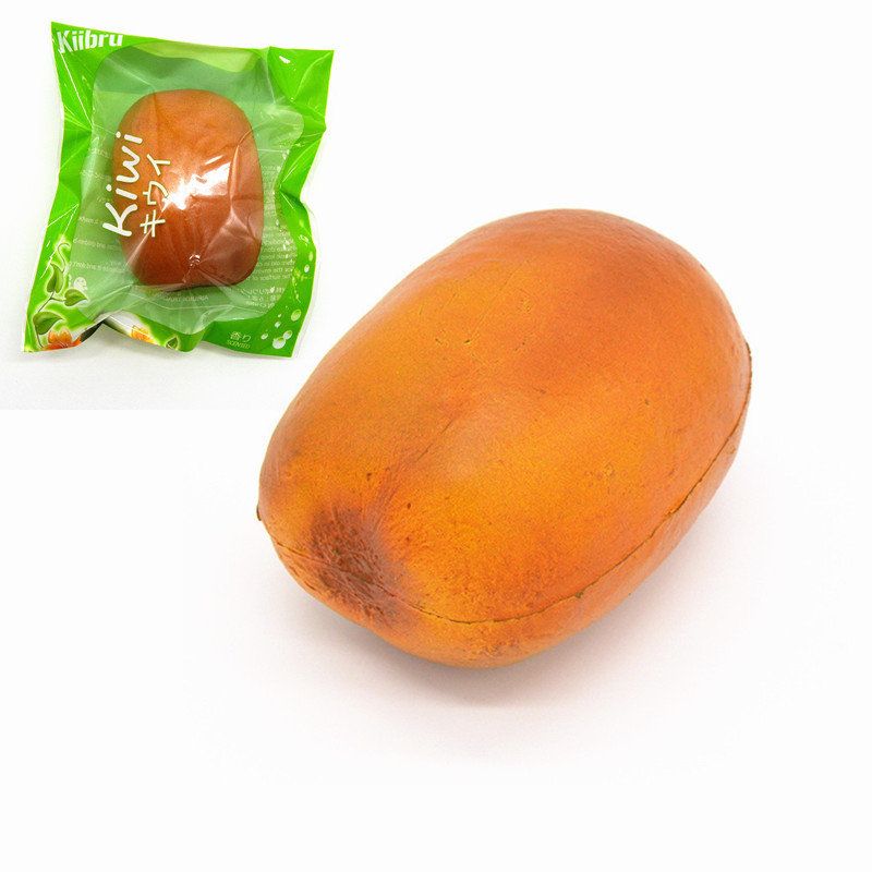 Kiibru Squishy Kiwi Fruit 8.5 cm Myk Sakte Stigende Original Emballasjesamling Gavedekor Leketøy