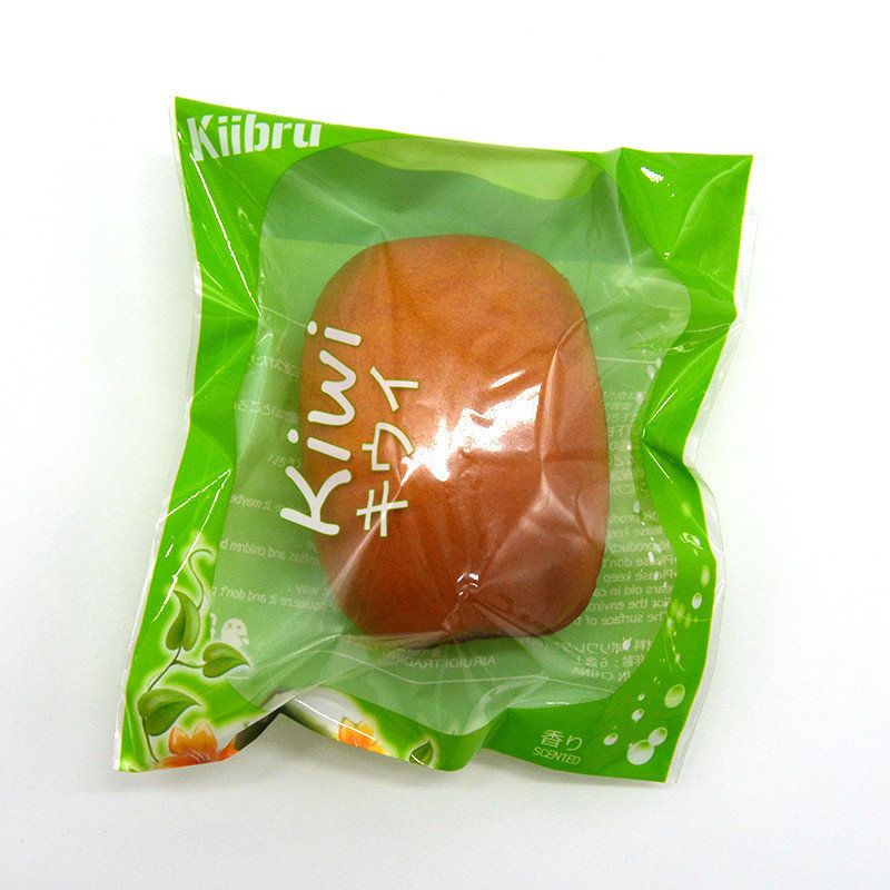 Kiibru Squishy Kiwi Fruit 8.5 cm Myk Sakte Stigende Original Emballasjesamling Gavedekor Leketøy