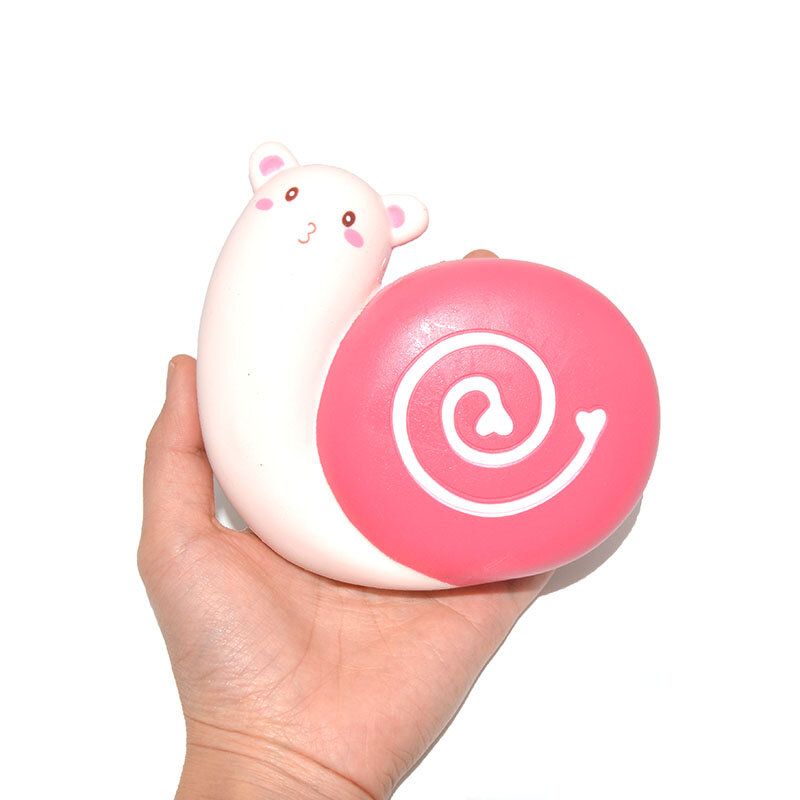 Kiibru Squishy Snail Jumbo 12 cm Sakte Stigende Duftende Originalemballasjesamling Gavedekorleketøy