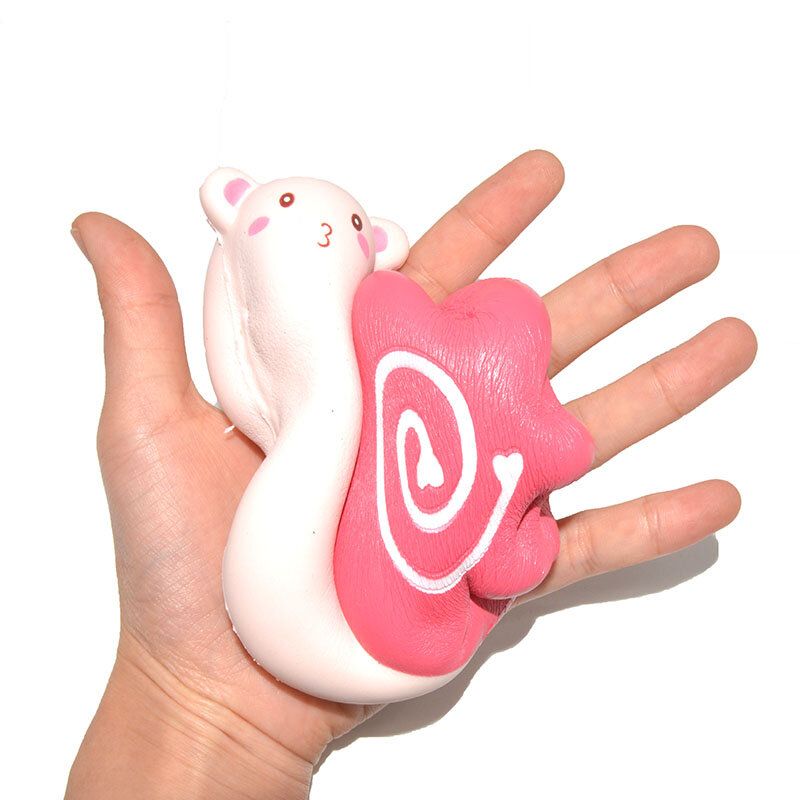 Kiibru Squishy Snail Jumbo 12 cm Sakte Stigende Duftende Originalemballasjesamling Gavedekorleketøy