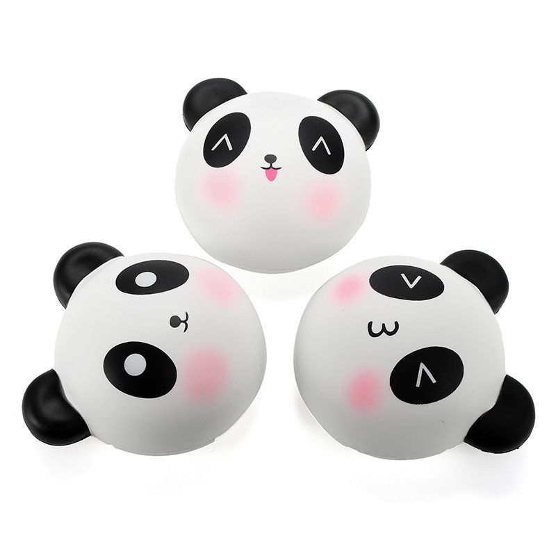 Meistoyland Squishy Panda Bun 8 cm Sakte Stigende Med Emballasjesamling Gavedekor Mykt Leketøy