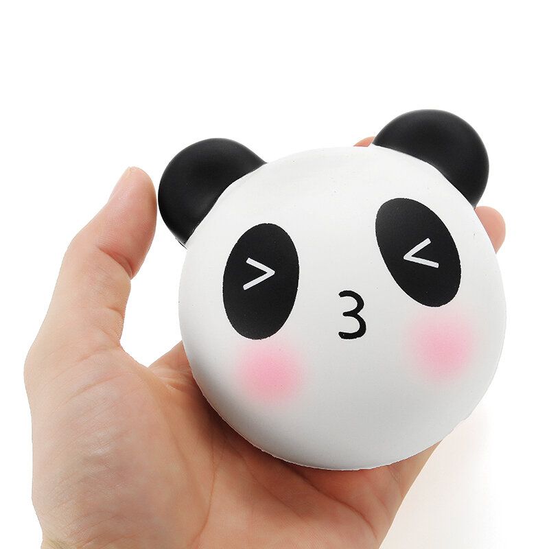 Meistoyland Squishy Panda Bun 8 cm Sakte Stigende Med Emballasjesamling Gavedekor Mykt Leketøy