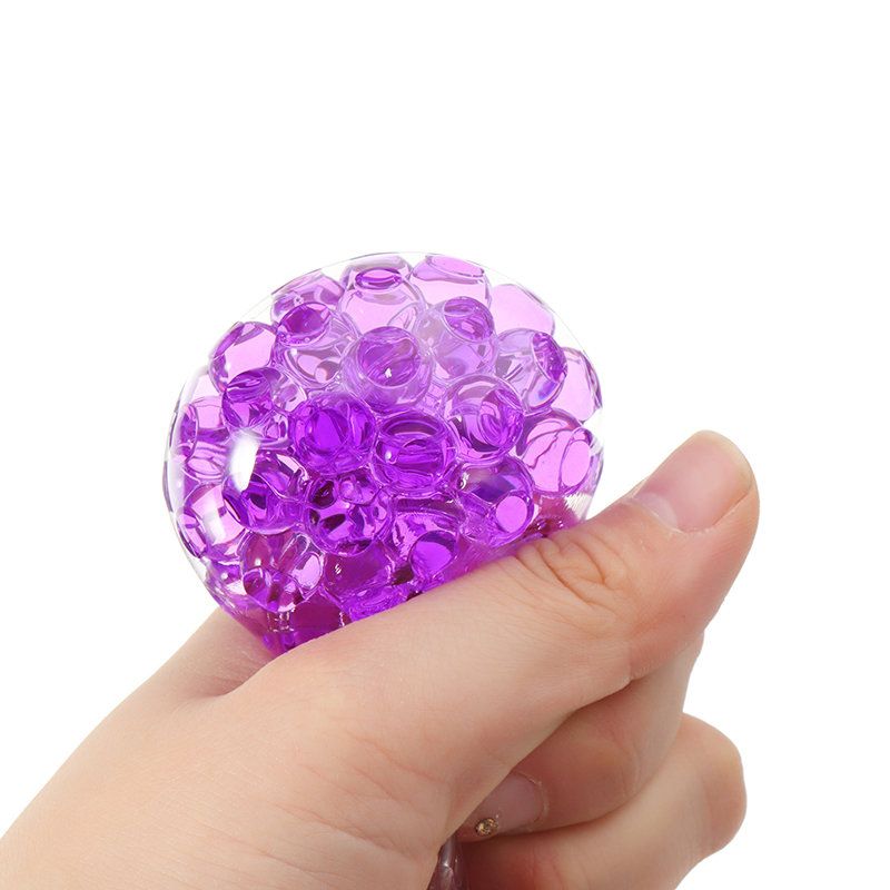 Multicolor Tofu Mesh Squishy Stress Reliever Ball Morsom Gave