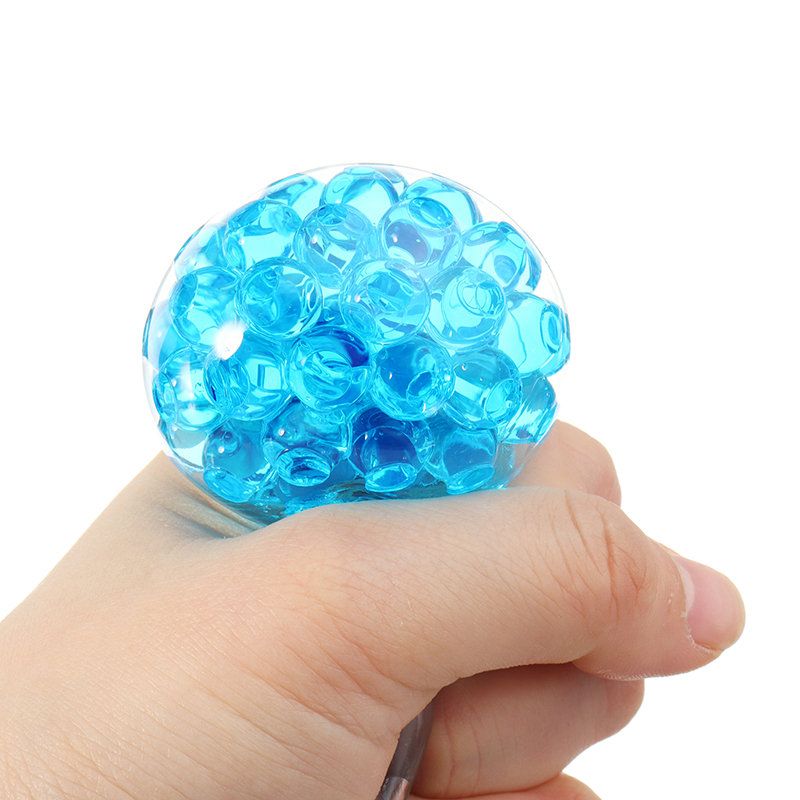 Multicolor Tofu Mesh Squishy Stress Reliever Ball Morsom Gave