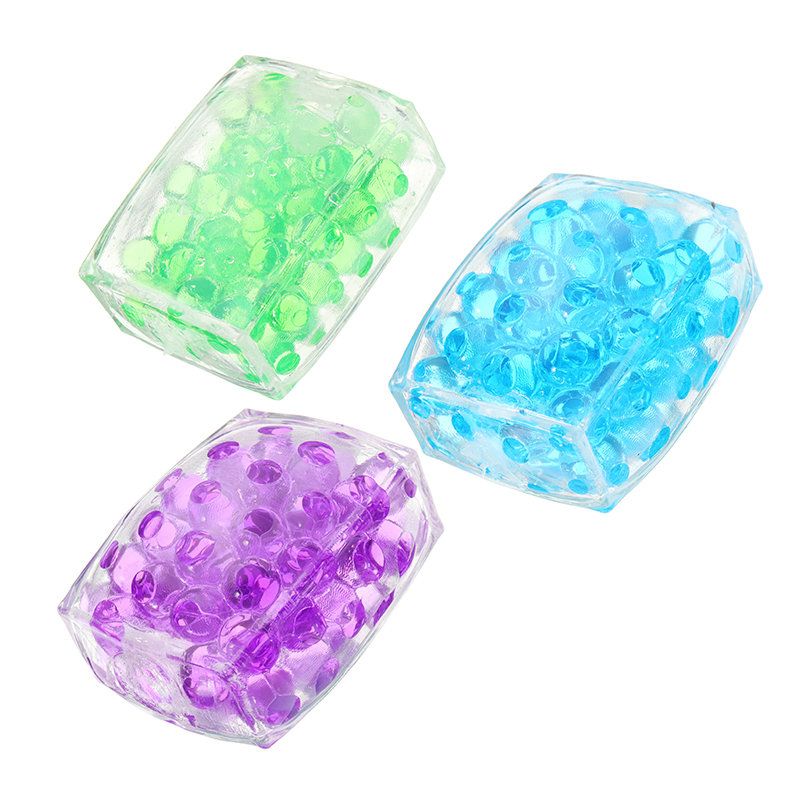 Multicolor Tofu Mesh Squishy Stress Reliever Ball Morsom Gave