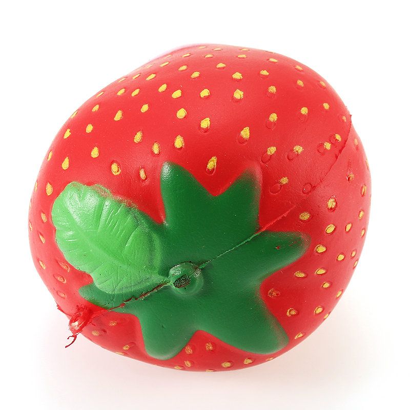 Nydelig Strawberry Squishy Myk Sakte Stigende Med Emballasje Collection Gift Decor