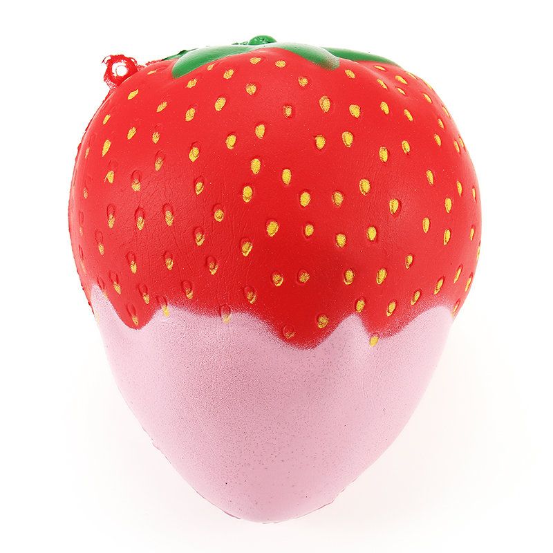 Nydelig Strawberry Squishy Myk Sakte Stigende Med Emballasje Collection Gift Decor