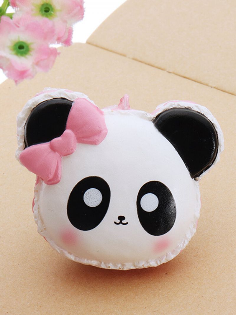 Panda Face Head Squishy Slow Rising Med Emballasje Collection Gave Myk Leketøy