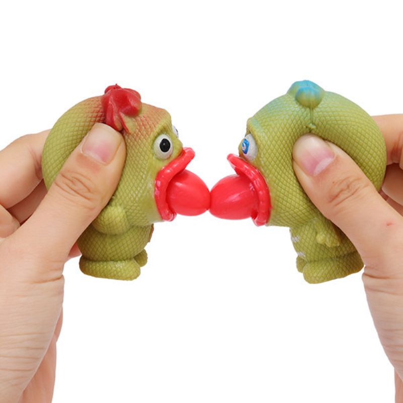 Pop Out Alien Squishy Stress Reliever Morsom Gave Vent Leker Big Mouth Slime