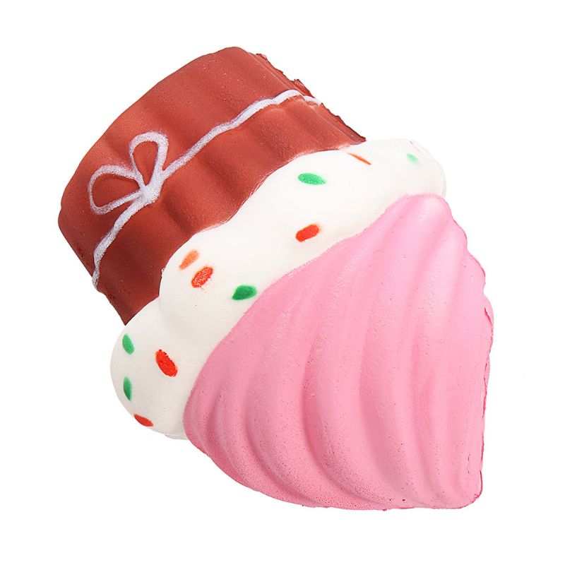 Puff Cake Squishy Slow Rising Med Emballasje Collection Gave Myk Leketøy