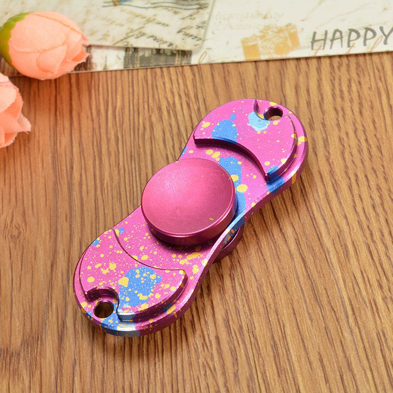 Retro Camouflage Dazzle Fidget Hand Spinner Adhd Austim Fingertupper Fingre Gyro Reduser Stress