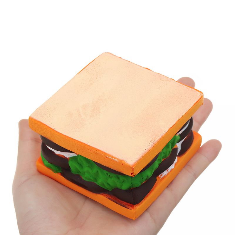 Sandwich Squishy Slow Rising Cartoon Jelly Cake Gavesamling Myk Leketøy