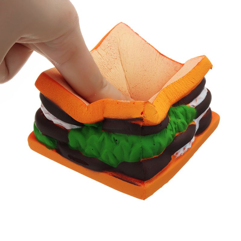 Sandwich Squishy Slow Rising Cartoon Jelly Cake Gavesamling Myk Leketøy