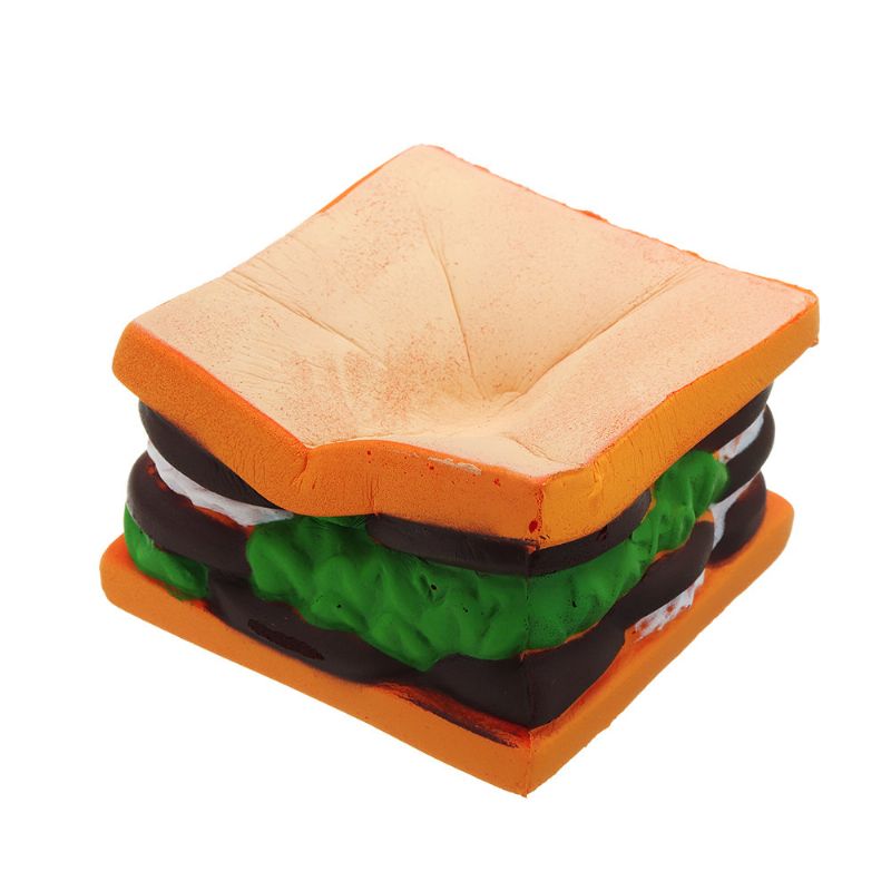 Sandwich Squishy Slow Rising Cartoon Jelly Cake Gavesamling Myk Leketøy